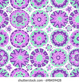 Colorful surface pattern design. Vector seamless texture can be used for fabric, wrapping paper, greeting cards, phone cases, stationery and gift products. 