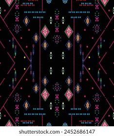 colorful surface seamless fabric black pattern for textile vector pattern and beautiful background leaves brunch