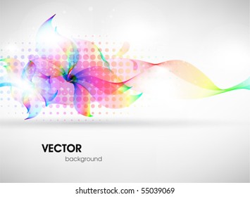 Colorful surface. Vector abstract background with abstract flower