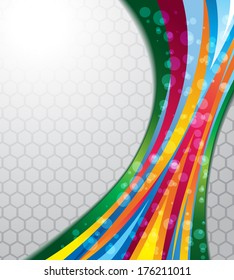 Colorful surface. Vector wave abstract background