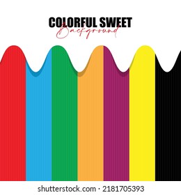 Colorful Sweet Abstract Background Vector Illustration