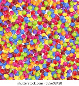 Colorful Sweet candies background.vector