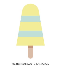 colorido dulce postre helado popsicle lolly ilustración, diverso color hielo lolly conjunto aislado sobre fondo blanco. Ilustración vectorial