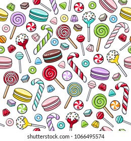 Vector Illustration Novelty Print Pattern Candy Stock Vector (Royalty ...