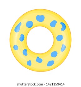 Colorful swim ring icon isolated on white background. Vector illustration. - Vector.