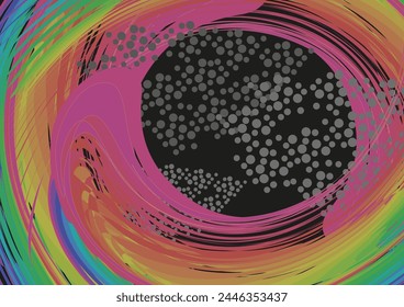 
Colorido fondo de remolino para interiores o textiles. Fondo de vórtice para tendencias de moda, conceptos de negocio, cubiertas, scrapbooking, azulejos, Fondo de pantalla, carteles dinámicos, telas, postales, etc. Vector