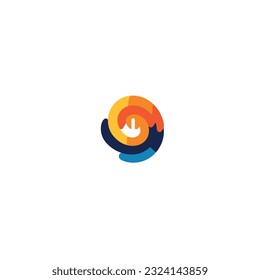 colorful swirl logo illustration eps.10
