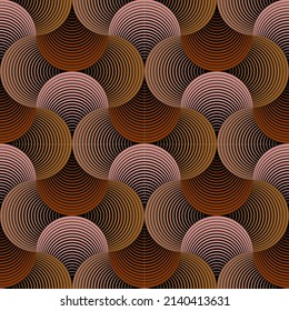 Colorful Swirl Pattern In Dark Orange And Yellow Color Vector Illustration