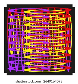 Colorful swirl pattern. Dynamic line art. Abstract mesh Vector. Vibrant movement graphic.