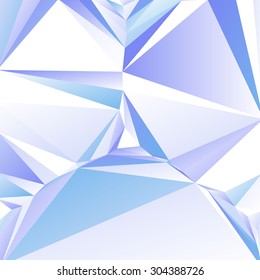 Colorful swirl rainbow polygon background or vector frame. Abstract Triangle Geometrical Background, Vector Illustration EPS10. Geometric design for business presentations. blue white. clean colours.