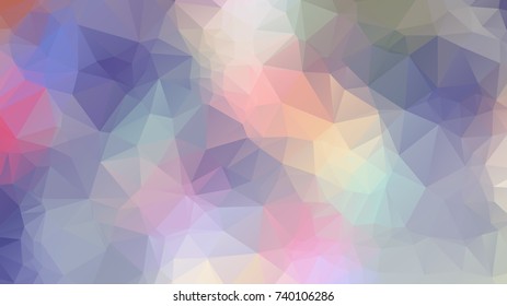 Colorful swirl rainbow polygon background. Colorful abstract vector.