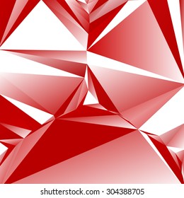 Colorful swirl red polygon background or vector frame. Abstract Triangle Geometrical Background, Vector Illustration EPS10. Geometric design for business presentations. 
Rubin red