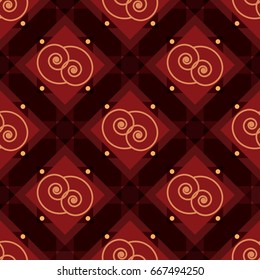 Colorful swirl seamless vector background