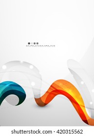 Colorful swirl shape abstract futuristic design background