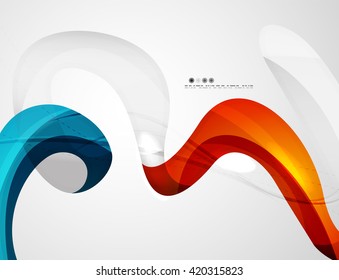 Colorful swirl shape abstract futuristic design background