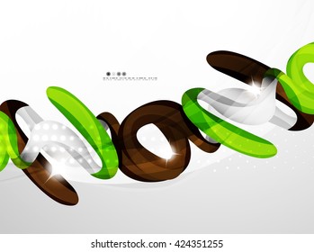 Colorful swirl shape abstract futuristic design background