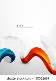 Colorful swirl shape abstract futuristic design background