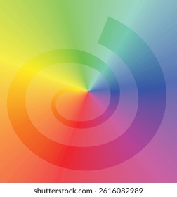 Colorful swirl sign. vector illustration
