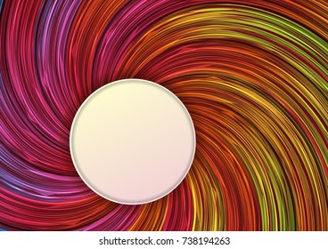 Colorful swirl with space for text.Vector illustration.