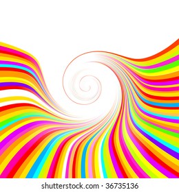 colorful swirl, vector abstract background