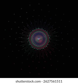 Colorful Swirls in the Darkness A Mesmerizing Visual Spectacle