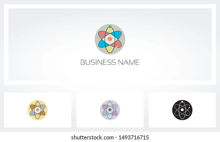 Colorful Symbol Of Atom Logo