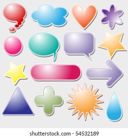 Colorful symbol collection