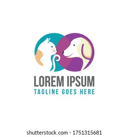 Colorful symbol design for a service mark of veterinary care or pet shop. Animal design sign symbol. Vector illustration EPS.8 EPS.10