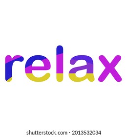 colorful symbol words design logo concept template