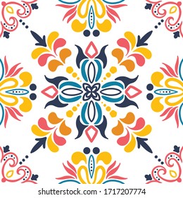 Patrón de textura cuadrada de simetría colorida en vector