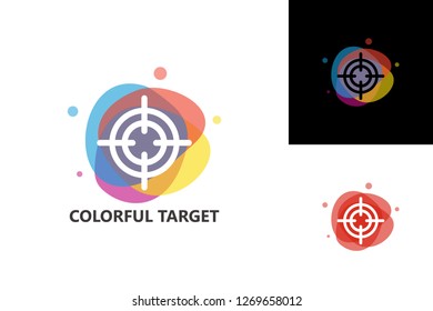 Colorful Target Logo Template Design Vector, Emblem, Design Concept, Creative Symbol, Icon