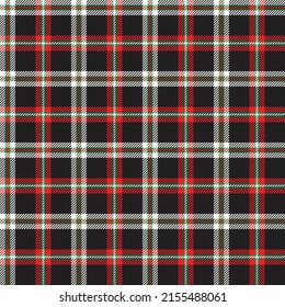 Colorful tartan pattern. Black, white, green and red plaid patterns for fabric and textile design. 