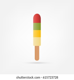 Colorful tasty ice cream.