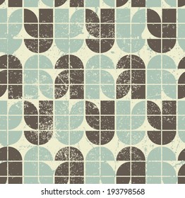 Colorful tattered geometric seamless pattern, vector decorative abstract background.