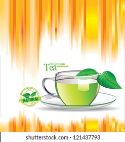 Colorful Tea background