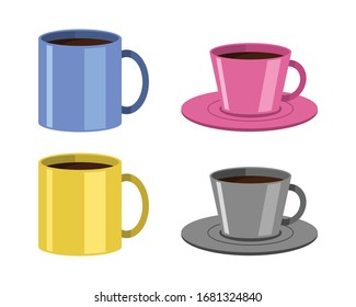 Colorful Tea Coffee Cup Design