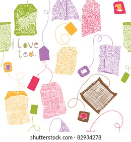 colorful teabags