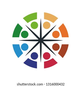 Colorful Teamwork logo