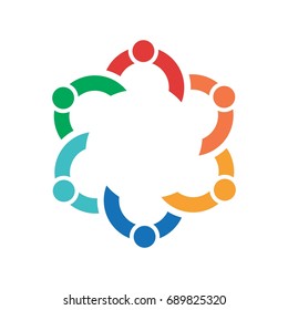 colorful teamwork logo