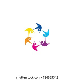 colorful teamwork logo