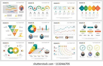 Creative Business Diagram Set Project Schedule Stock Vector (Royalty ...