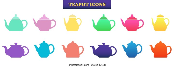 Farbiges Teekopfsymbol