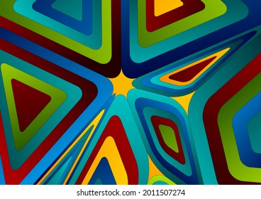 Colorful tech abstract low poly pattern vector background