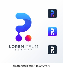 colorful tech logo design ready to use