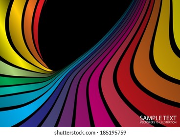 Colorful techno color abstract vector background  template - Vector abstract design template illustration