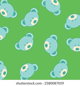 colorful teddy bear pattern background