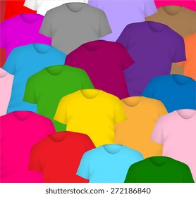 Colorful Tee Shirts Background