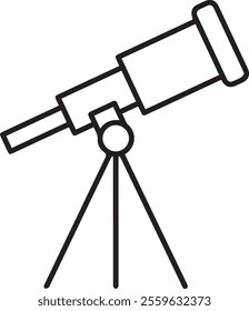 colorful telescope drawings with colorful vector background