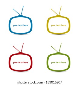 Colorful televisions