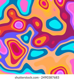 COLORFUL TEMPLATE ABSTRACT PAPER CUT BLOB SHAPES PATTERN DESIGN FLAT COLOR FOR WALLPAPER BACKGROUND ELEMENT VECTOR 
